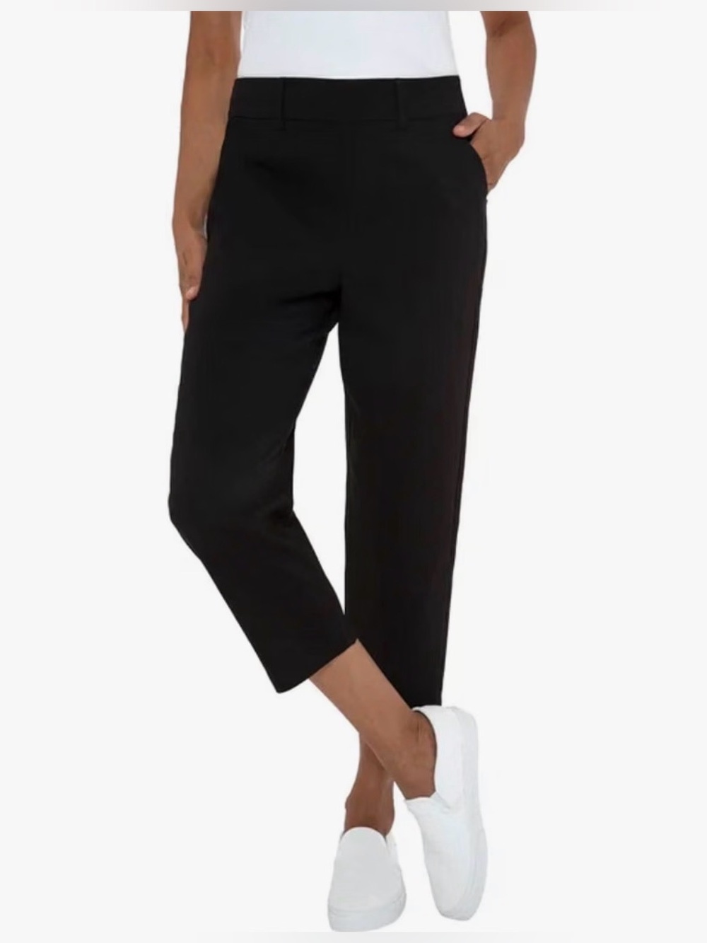 🆕 Mario Serrani Women's Slim Fit Pull On Capri Pant